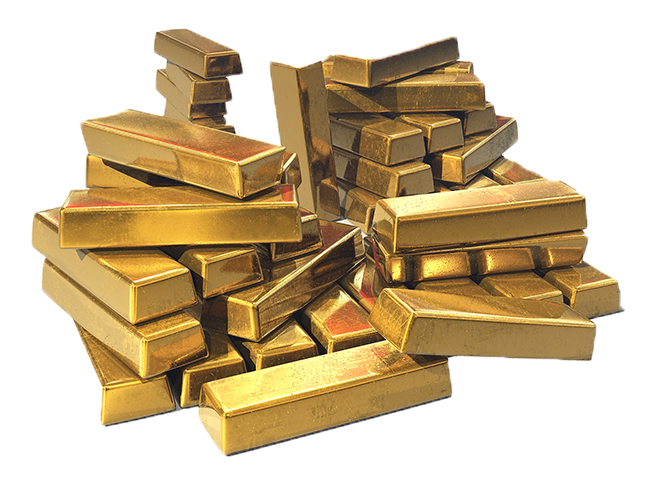 gold bars transparent image